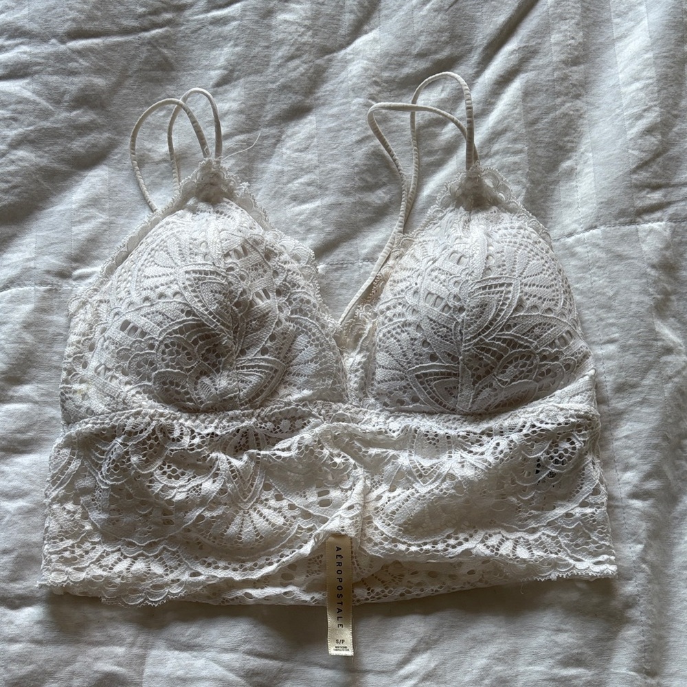 Bluenotes Cream Lace Bralette